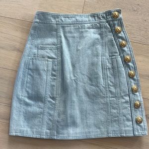 Balmain denim skirt